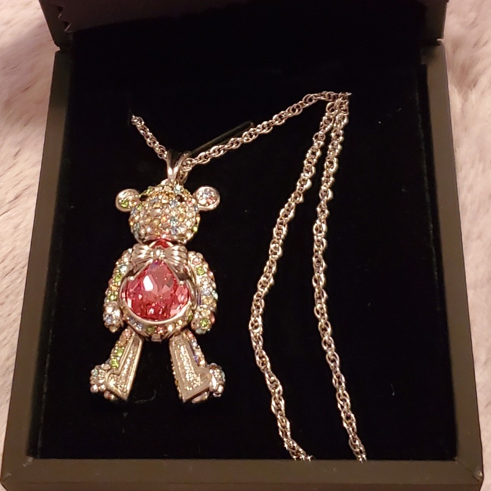J.NINA (Bear Princess) Necklace Swarovski Crystals